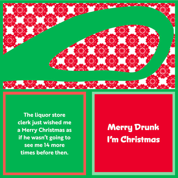 Merry Drunk CHRISTMAS Napkin