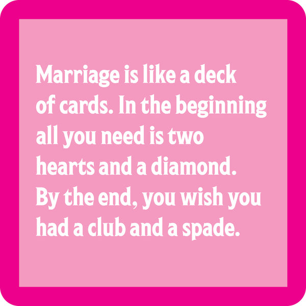 Marriage deck Coaster