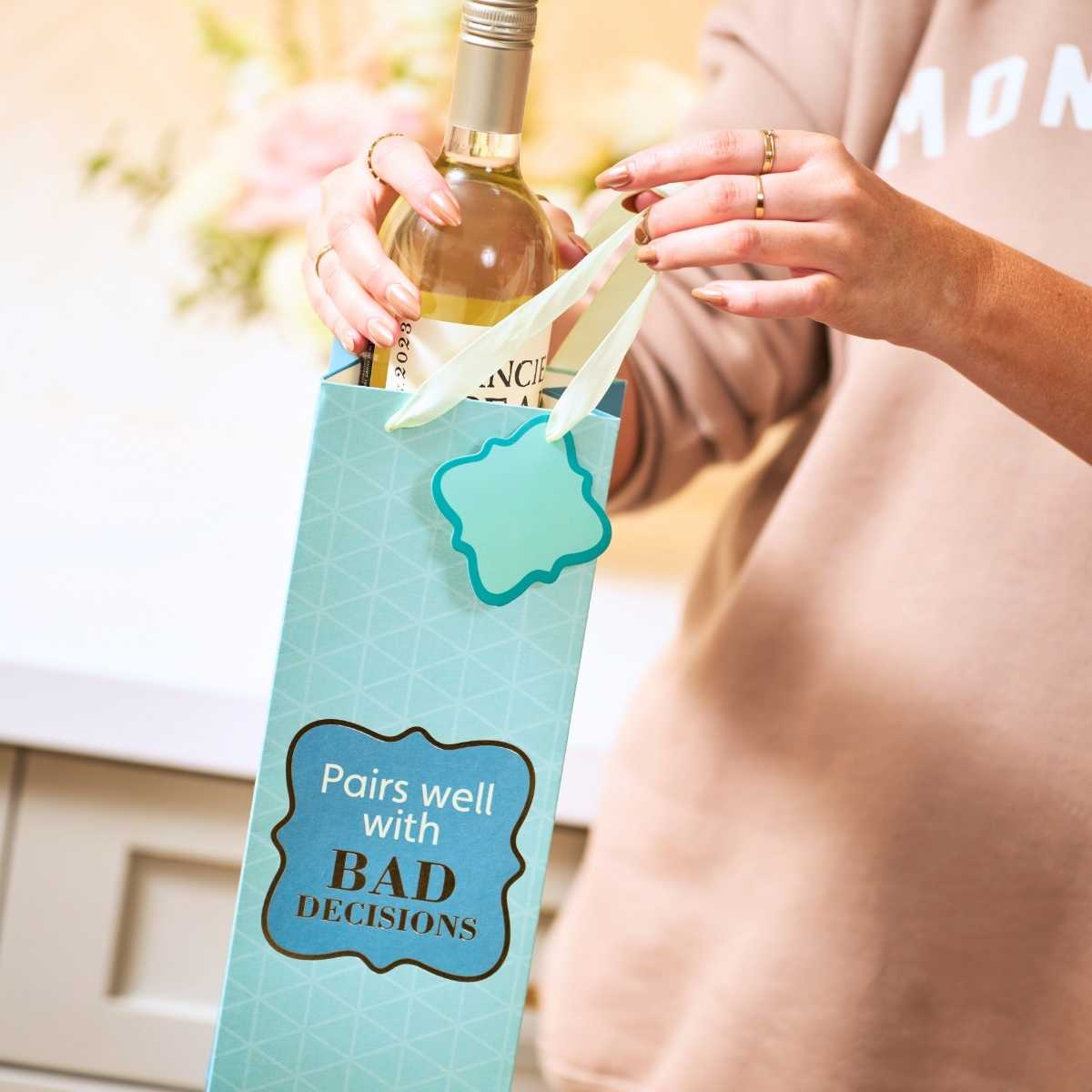 Bad Decisions- Wine Bag