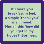 Breakfast in Bed Coaster