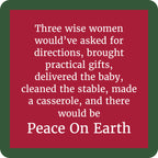 Peace on Earth Coaster