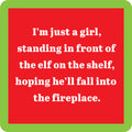 Elf on Shelf Coaster