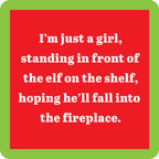 Elf on Shelf Coaster