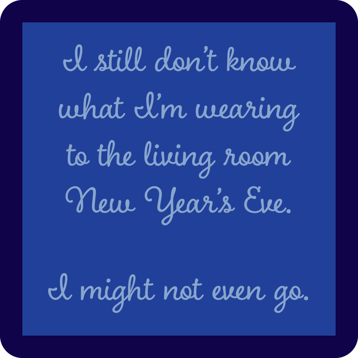 NYE living room Holiday Coaster