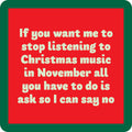 No Music Coaster