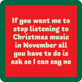 Xmas Music CHRISTMAS Coaster