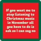Xmas Music CHRISTMAS Coaster