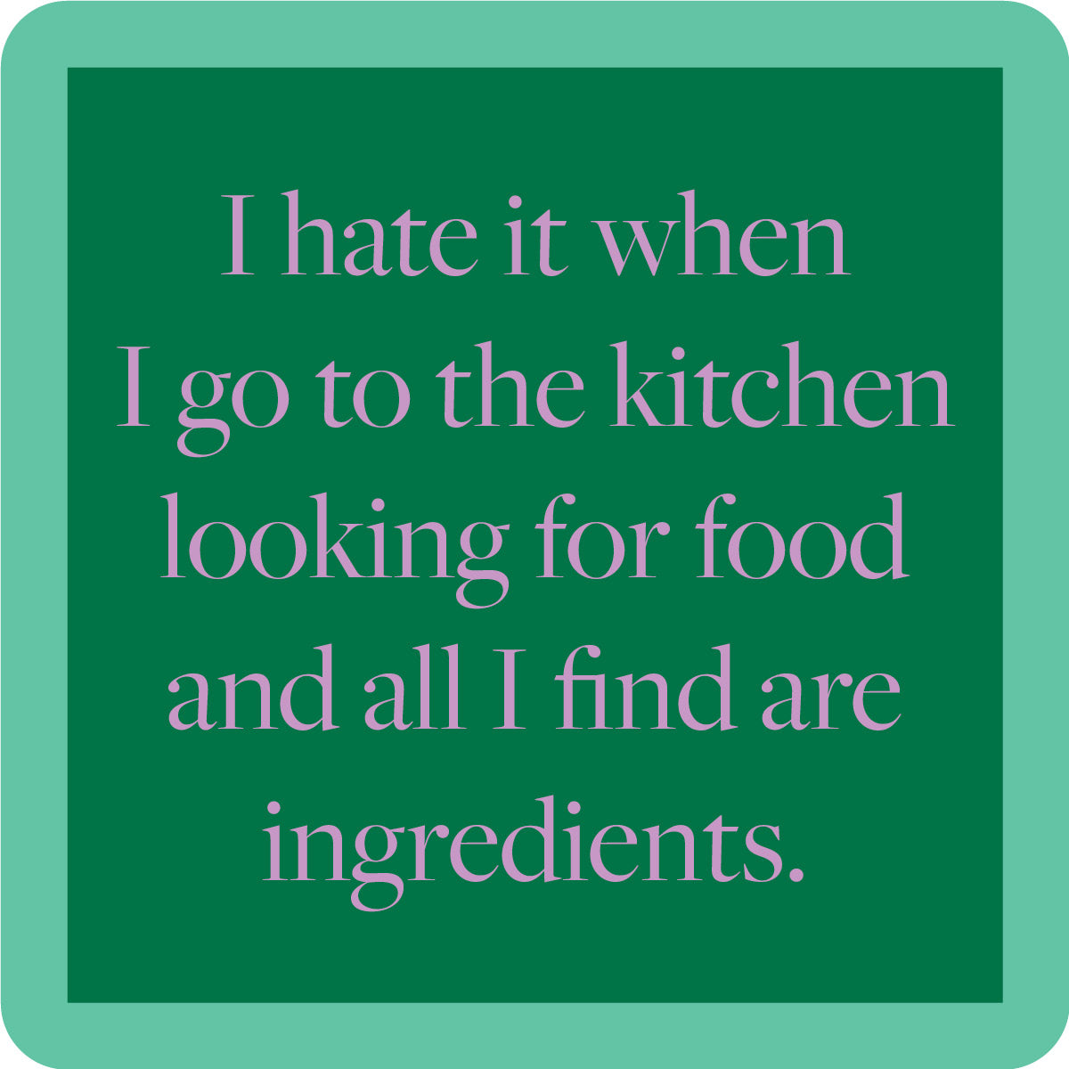 Ingredients Coaster