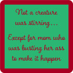 COASTER XMAS creature stirring