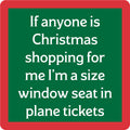 Xmas Window Seat Coaster