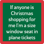 Xmas Window Seat Coaster
