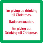 Xmas Punctuation Coaster