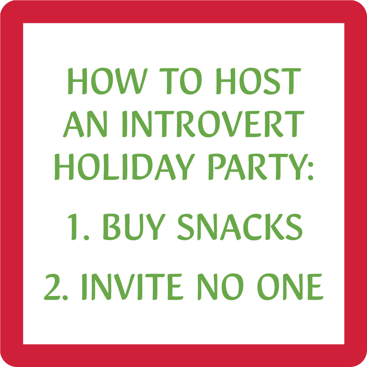 Xmas Introvert Coaster