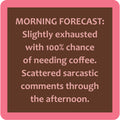Morning Forecast Coaster