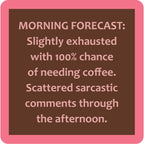 Morning Forecast Coaster