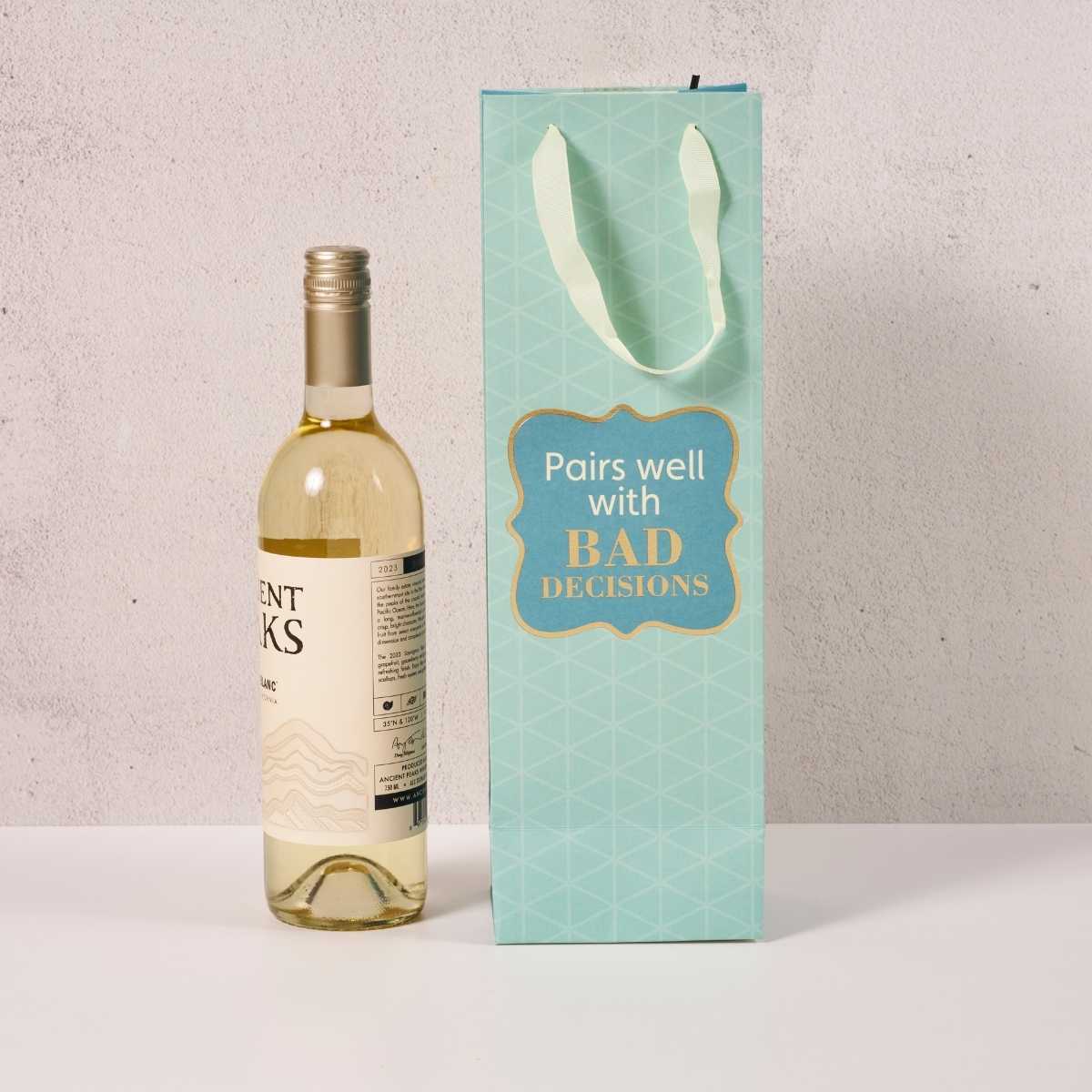 Bad Decisions- Wine Bag