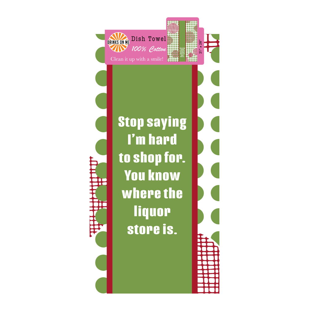 CHRISTMAS Hard to shop Dish Towel