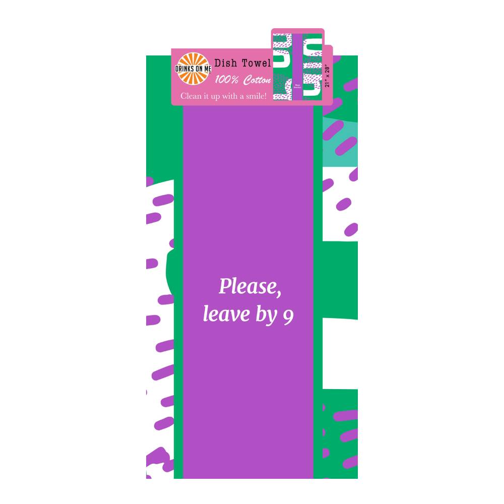 Leave by 9 Dish Towel