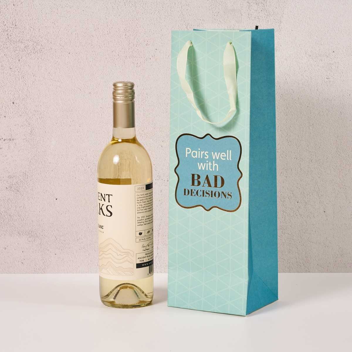 Bad Decisions- Wine Bag