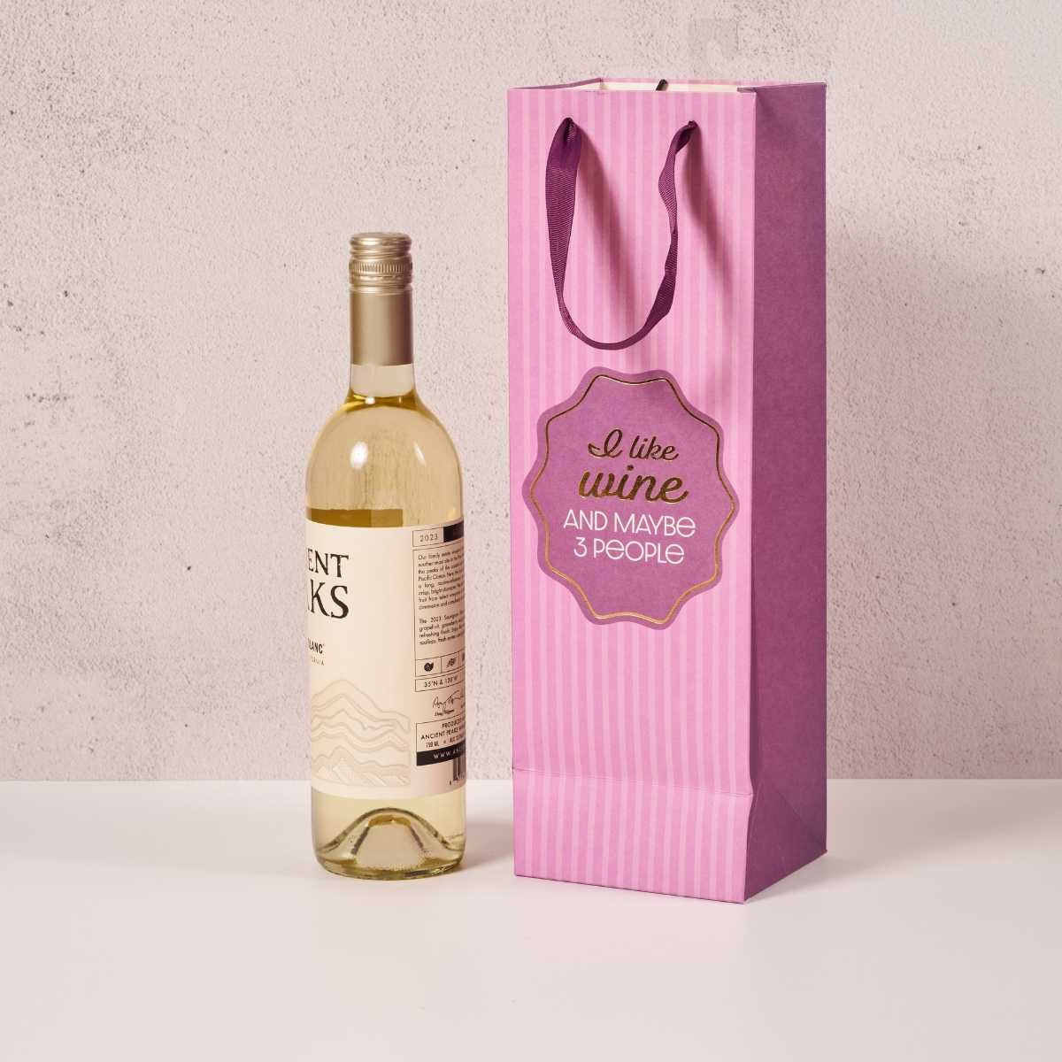 I Like Wine- Wine Bag