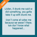 Drunk Me Card