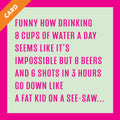 8 Cups Water Card