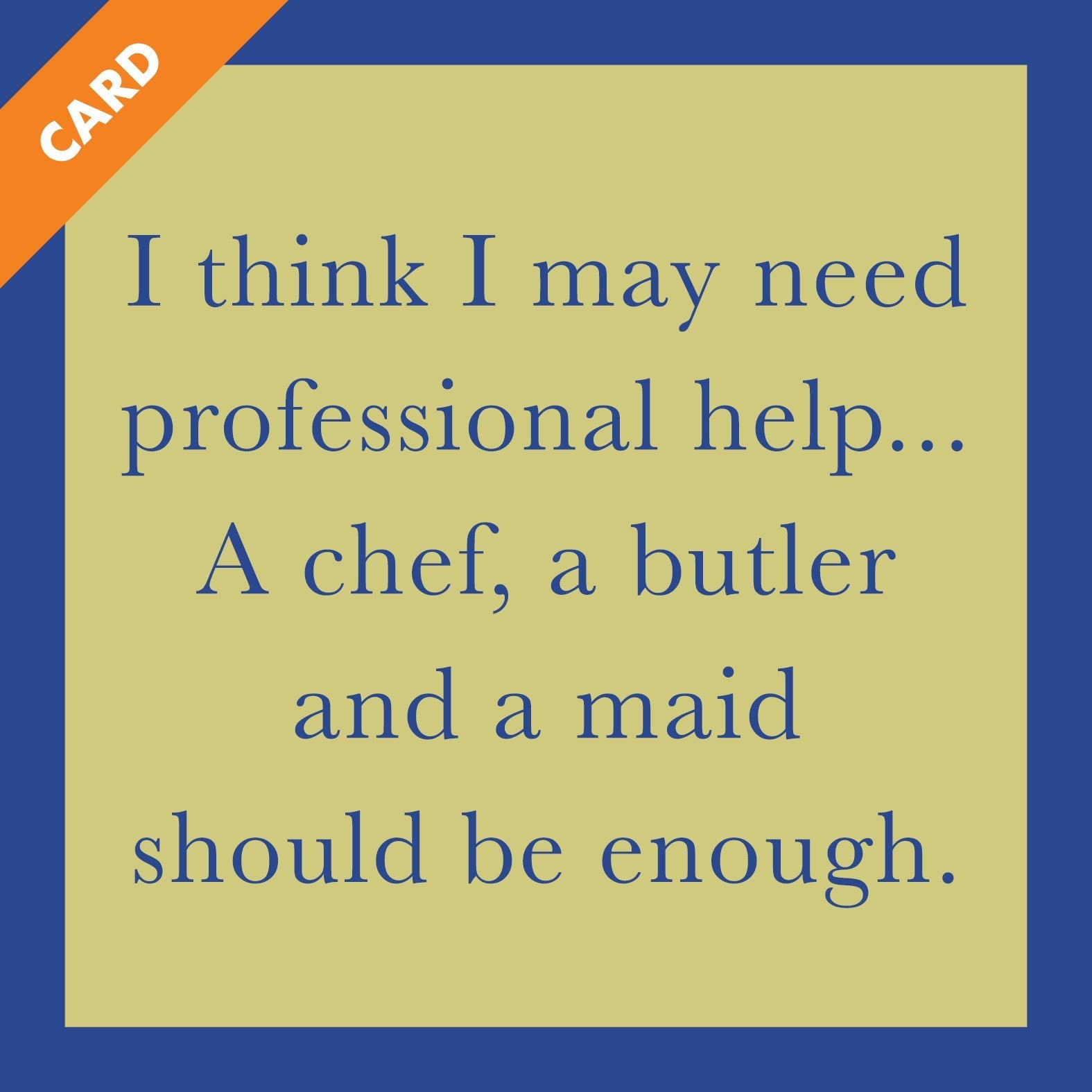Professional Help Card