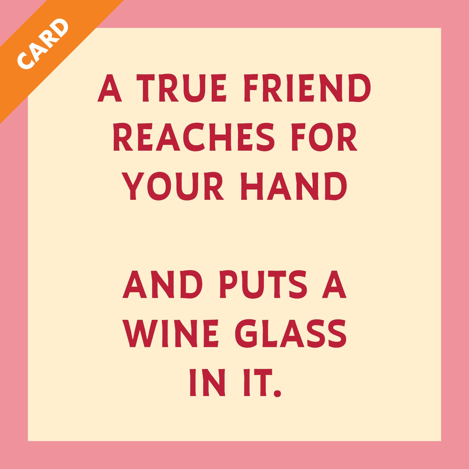 Put a Wine Glass Card