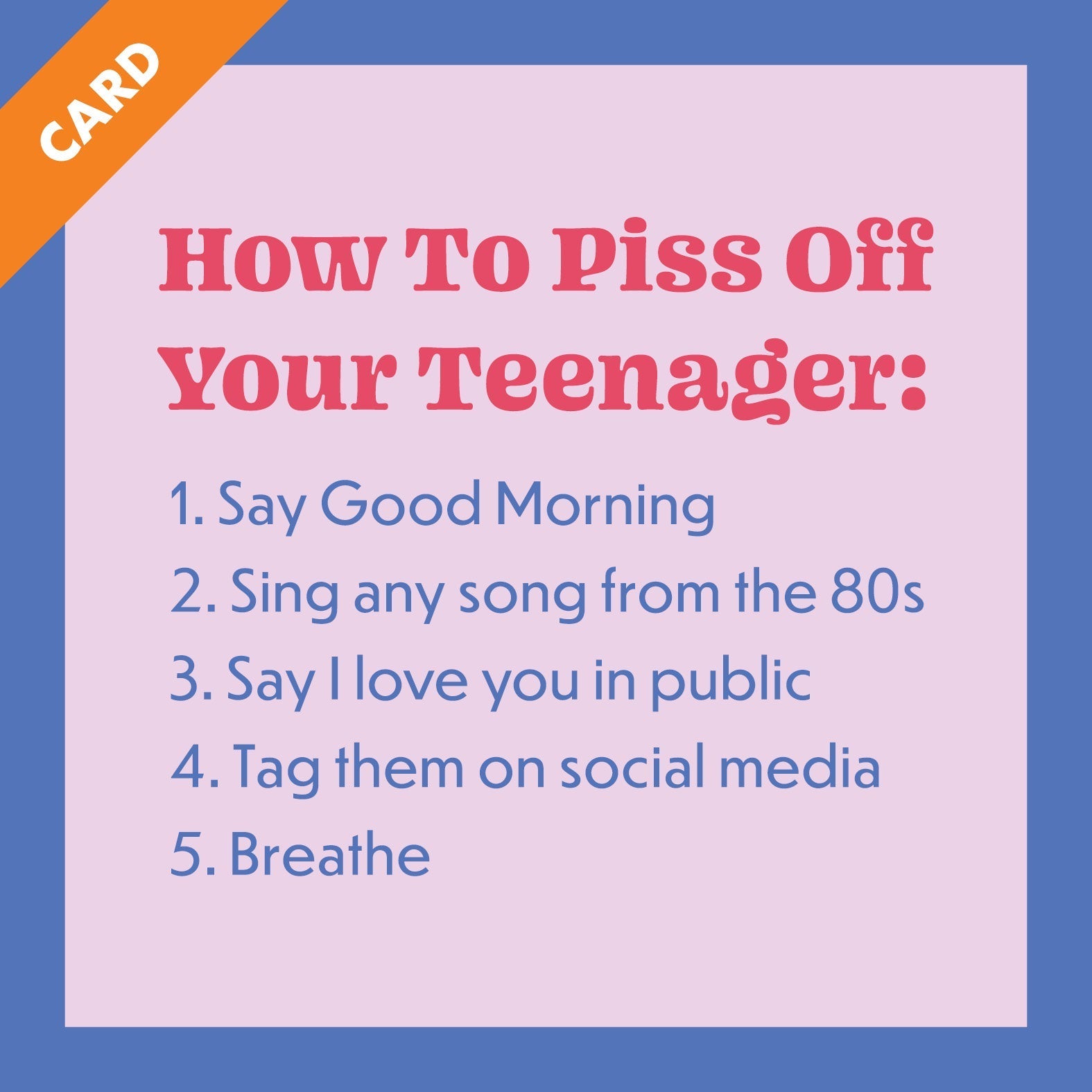 Piss Off Card