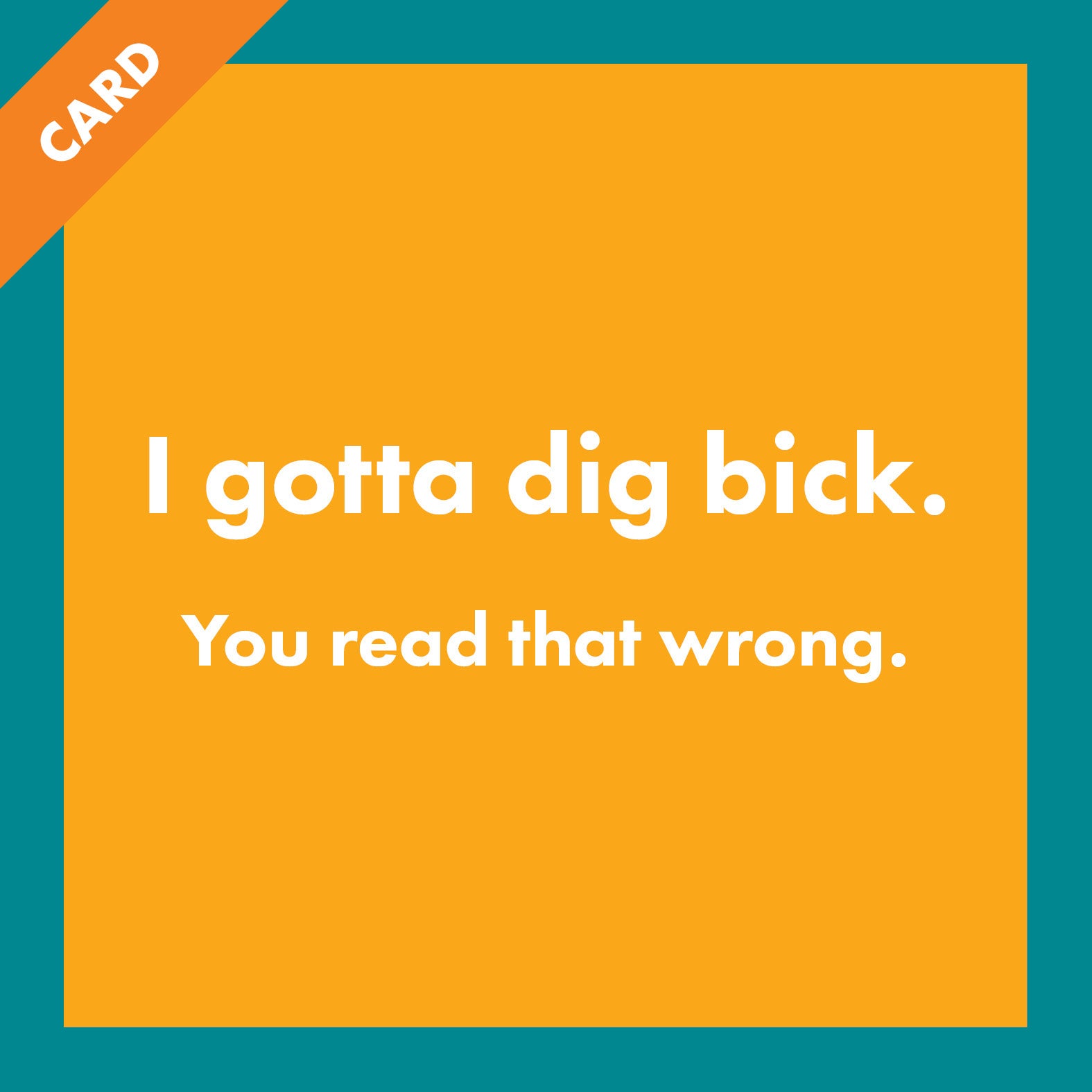 Dig Bick Card