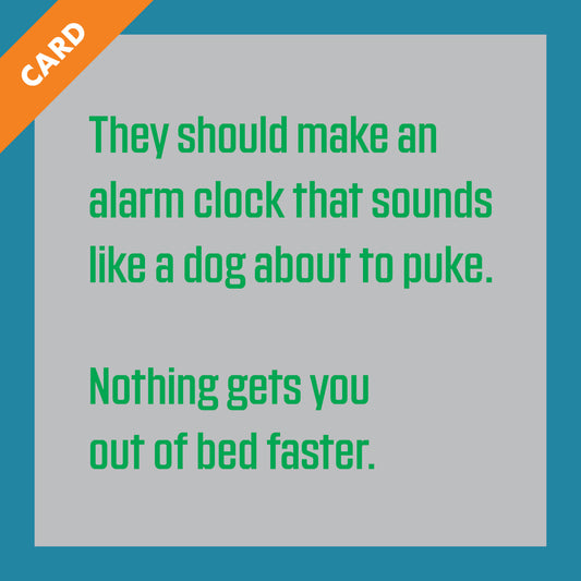 Alarm Clock Card