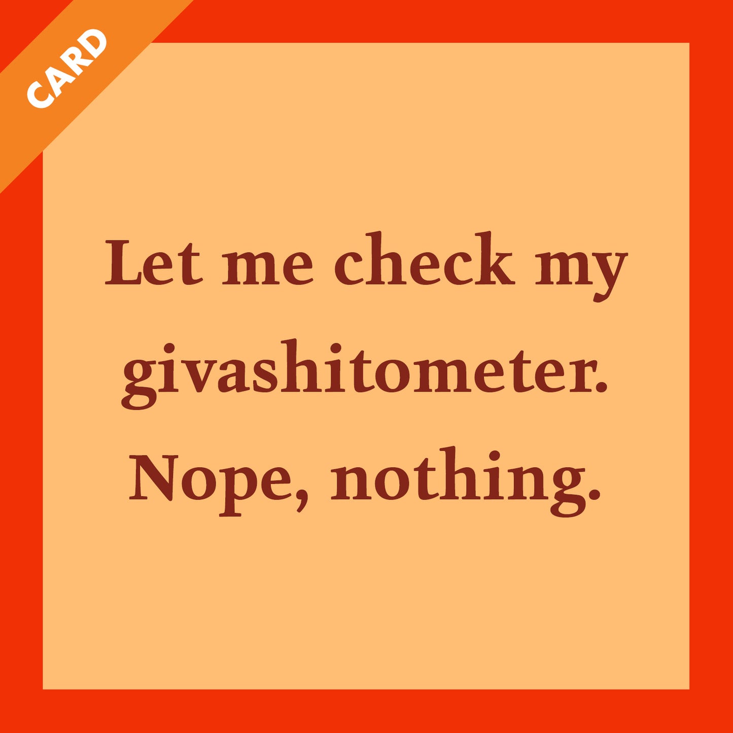 Givashitometer Card