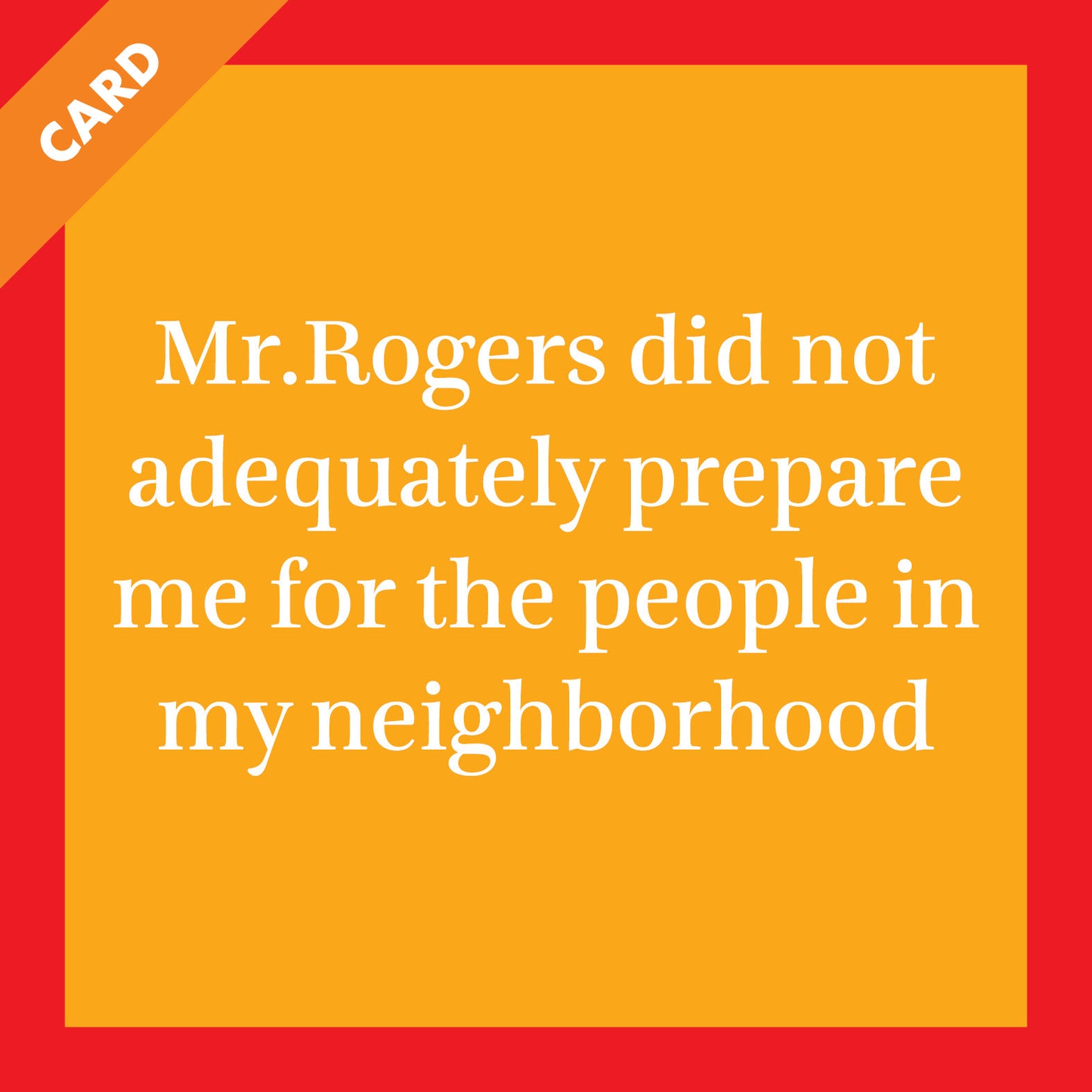 Mr. Rogers Card