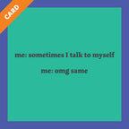 Talk to Self Card