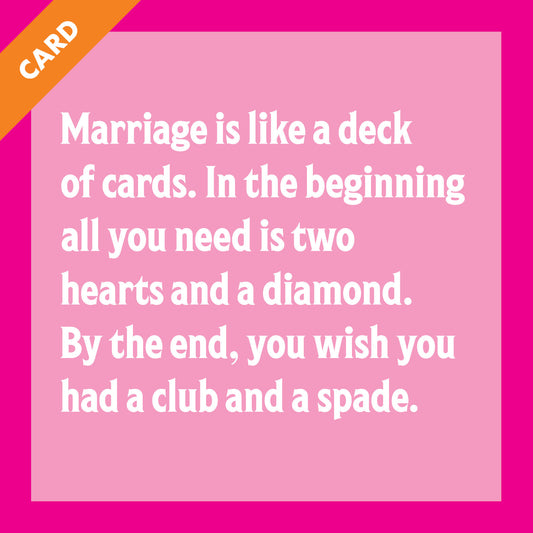 Marriage Deck of Cards