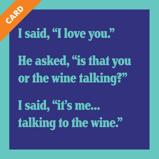 Talking to Wine Card