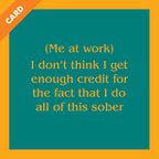 Me at Work Card