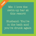 Swim Up Bar Card