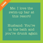 Swim Up Bar Card