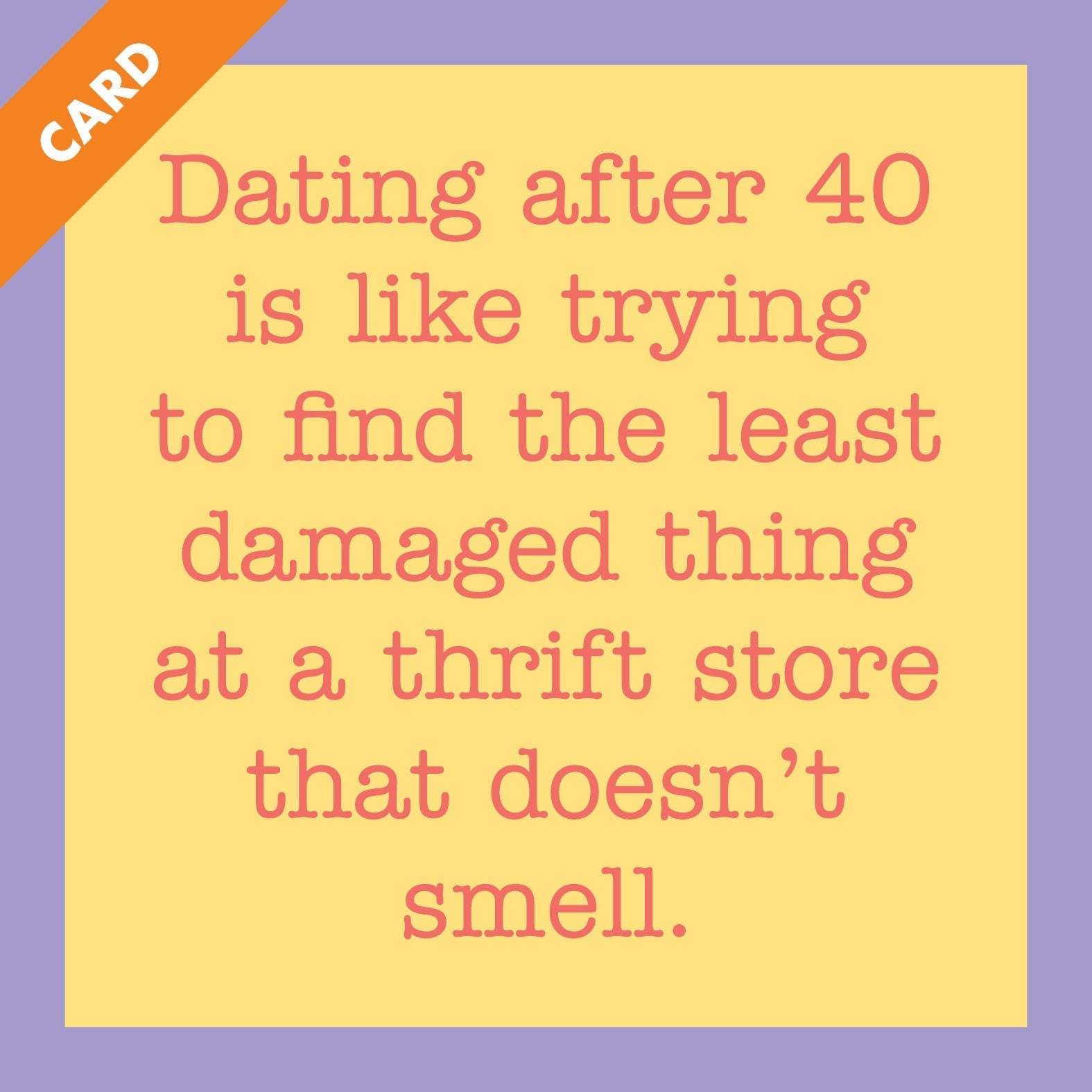Dating After 40 Card