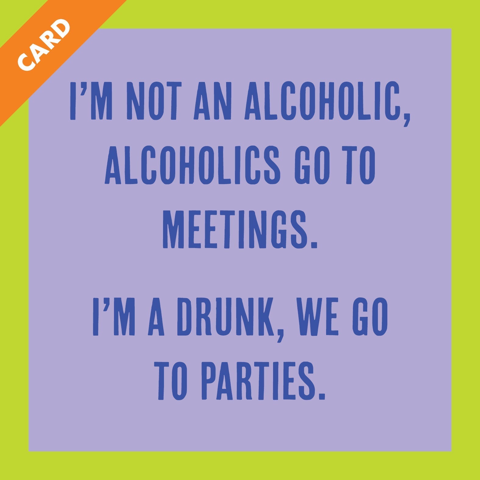 Go to Parties Card