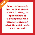 Drum Solo CHRISTMAS Card