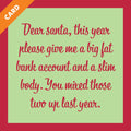 Dear Santa CHRISTMAS Card