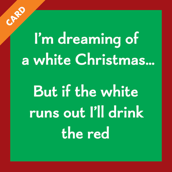 Drink Red CHRISTMAS Card