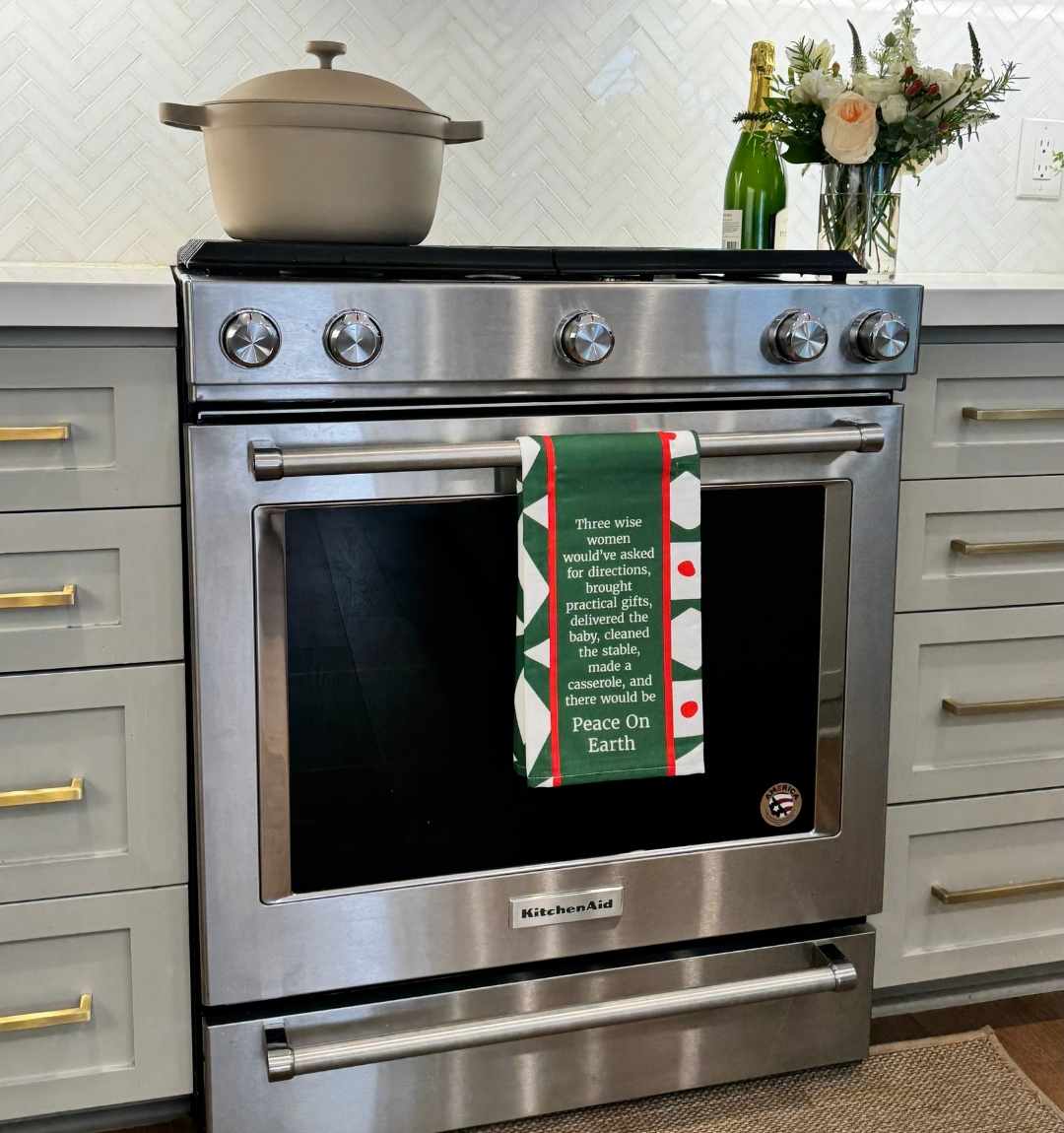 CHRISTMAS Peace on Earth Dish Towel