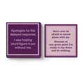 Cancel Plans Napkin