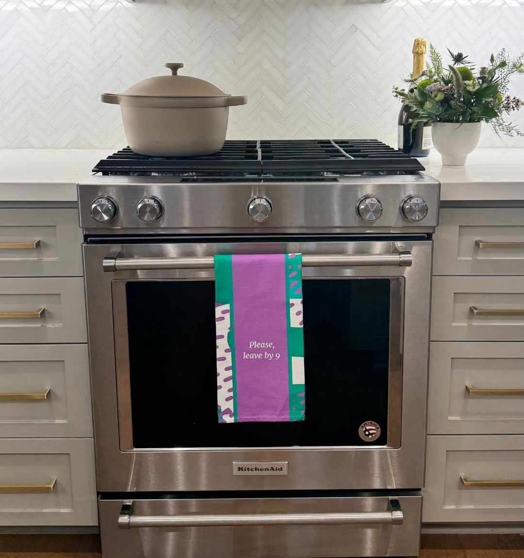 Leave by 9 Dish Towel
