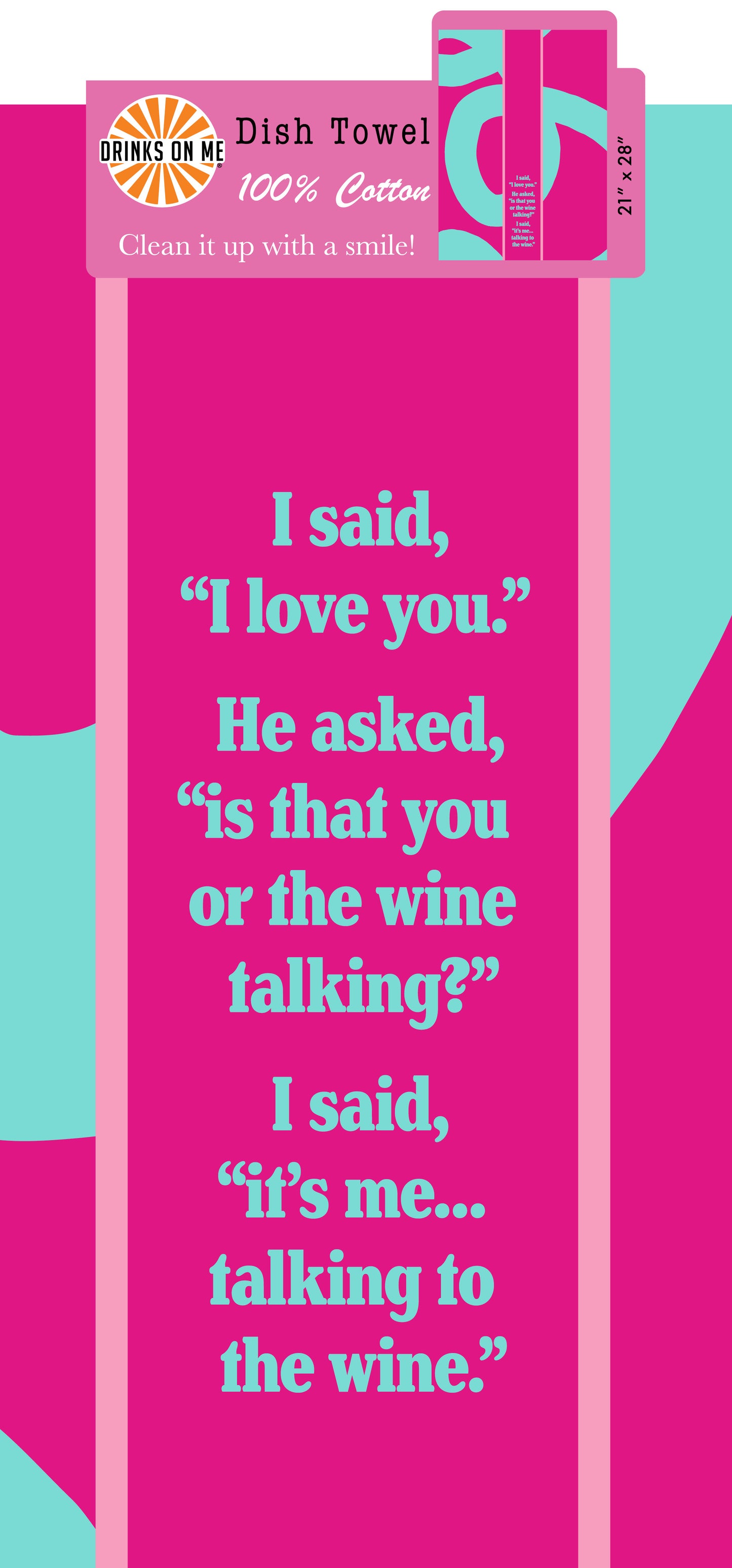 Wine Talking Dish Towel