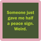 Peace Sign Coaster