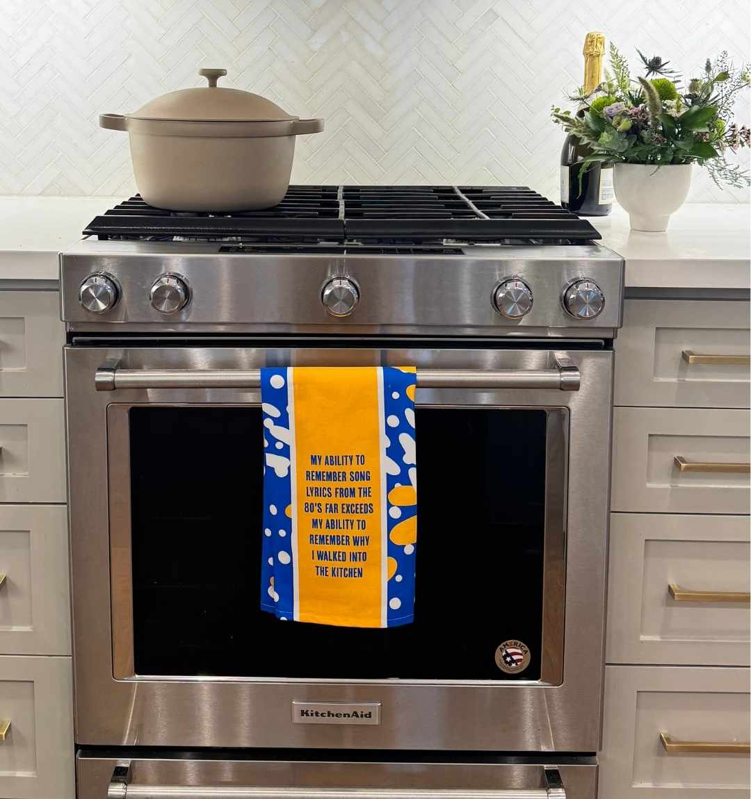 Song Lyrics Dish Towel